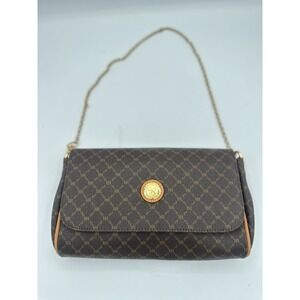 Rioni Evening Bag Clutch Signature "ELLE" Brown Leather